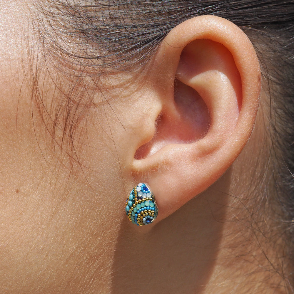 Allegra Amalfi Dream Teardrop Stud Earrings