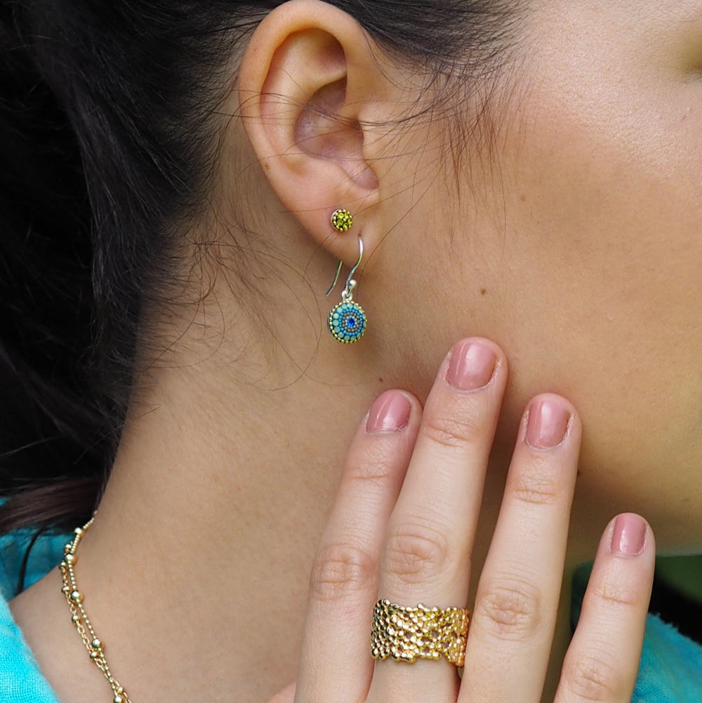 Allegra Amalfi Dream Round Drop Earrings