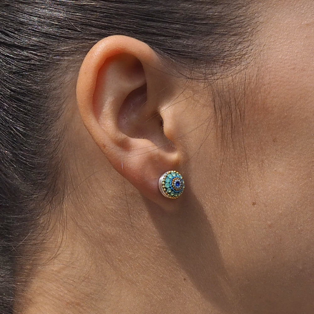 Allegra Amalfi Dream Round Stud Earrings