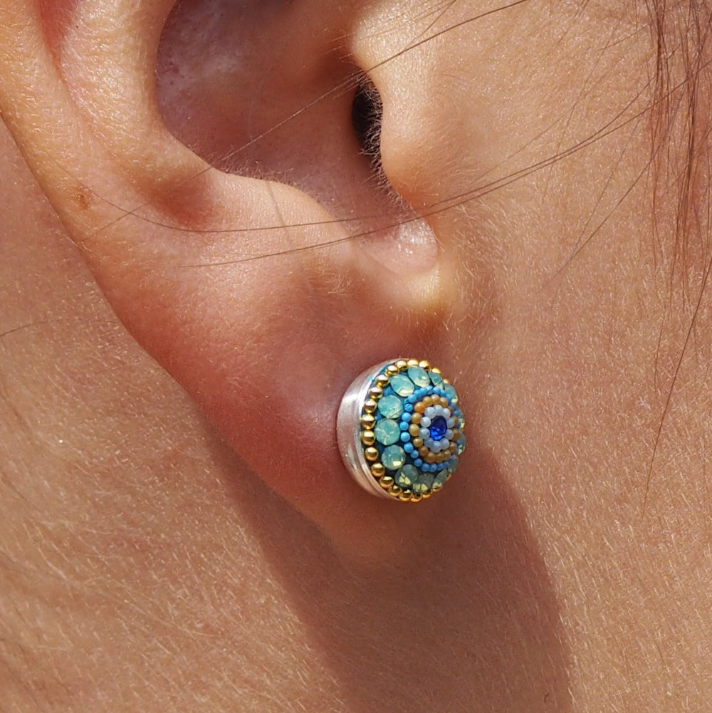 Allegra Amalfi Dream Round Stud Earrings