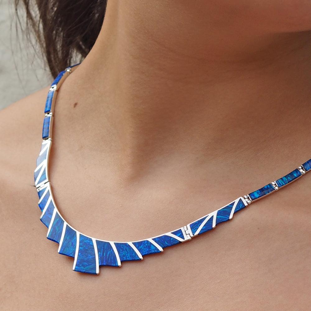 Flinder Guinevere Blue Necklace