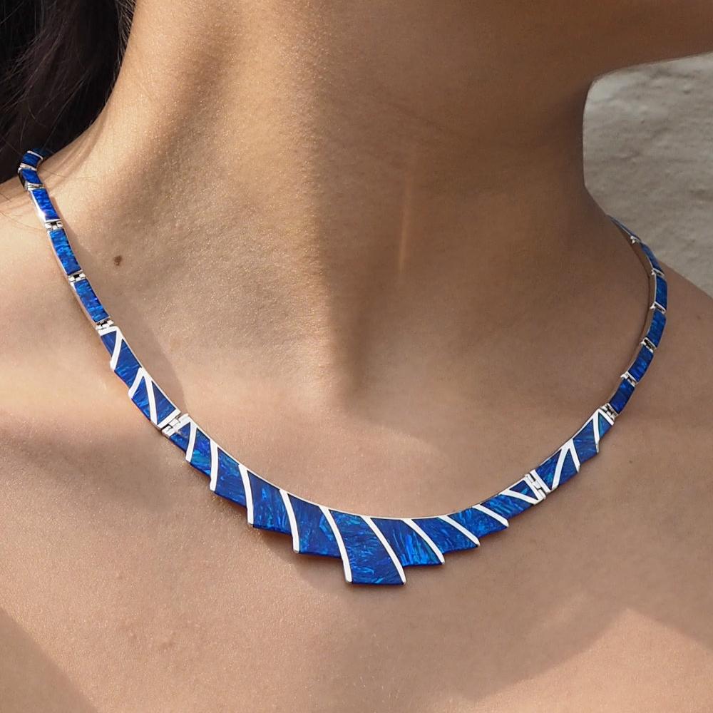 Flinder Guinevere Blue Necklace