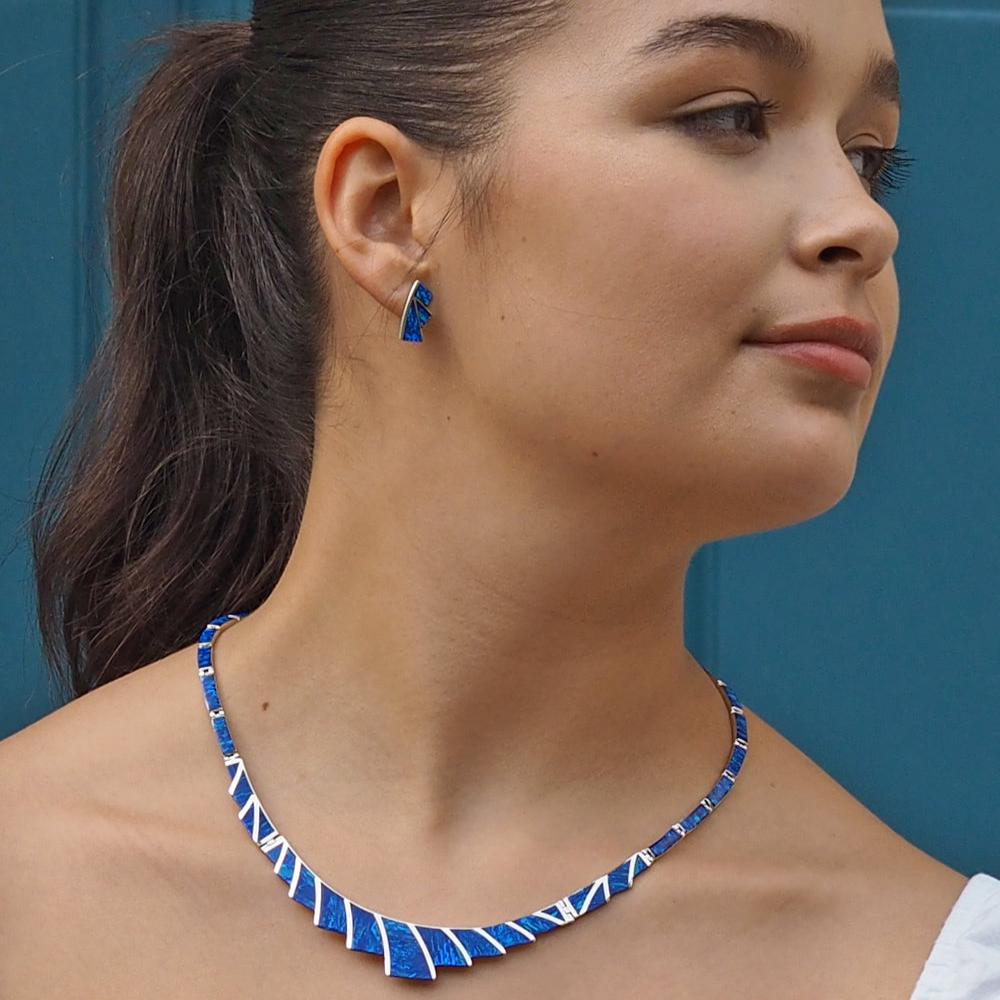 Flinder Guinevere Blue Necklace