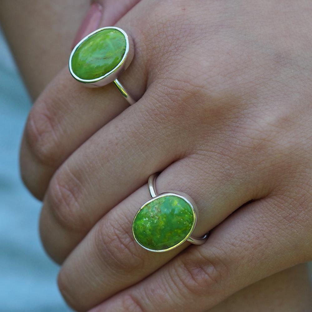 Cezanne Green Turquoise Small Ring