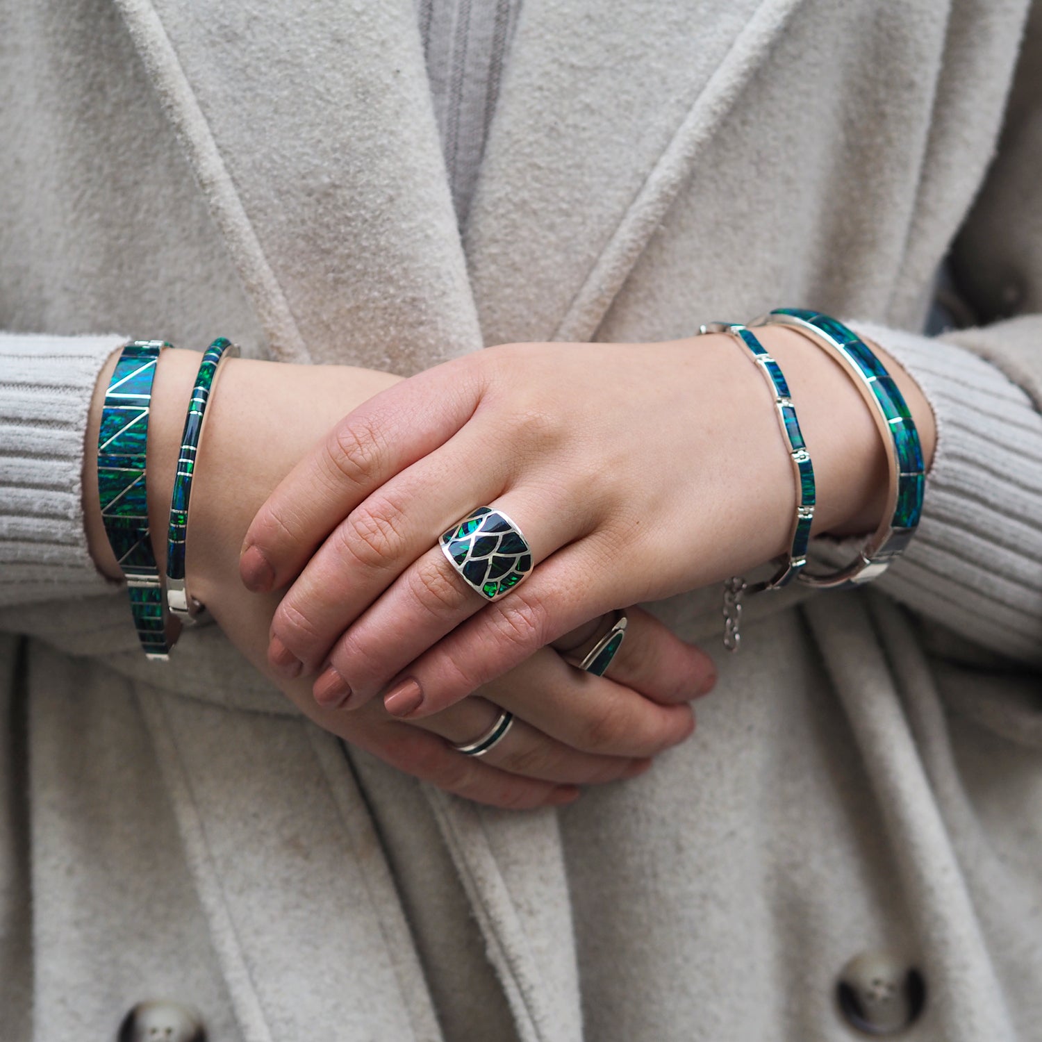 Flinder Guinevere Emerald Ring