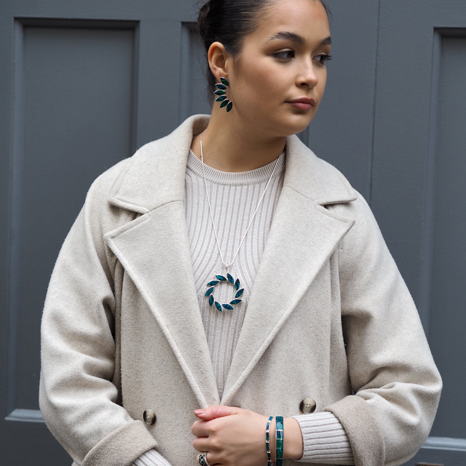 Flinder Larisa Emerald Pendant