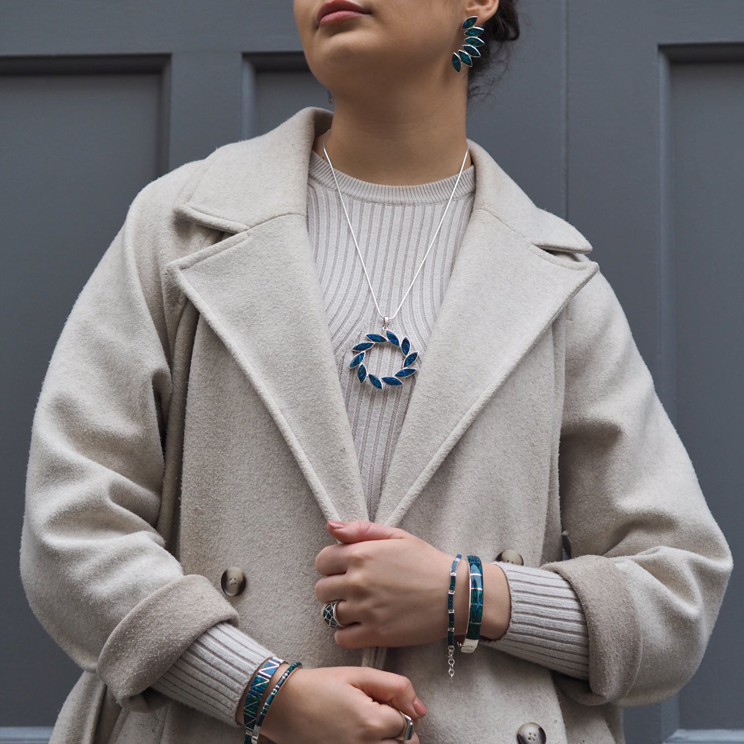 Flinder Larisa Emerald Pendant