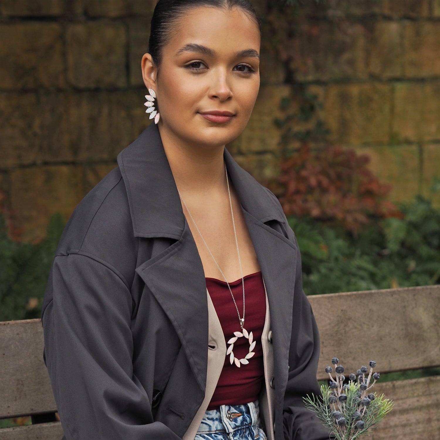 Flinder Larisa White Pendant