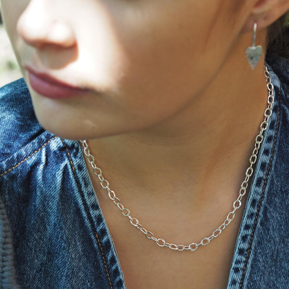 Foresta Fine Chain T-Bar Necklace