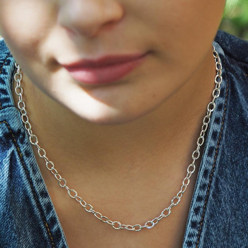Foresta Fine Chain T-Bar Necklace