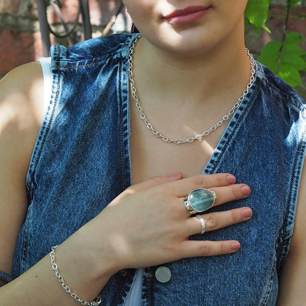 Foresta Fine Chain T-Bar Necklace