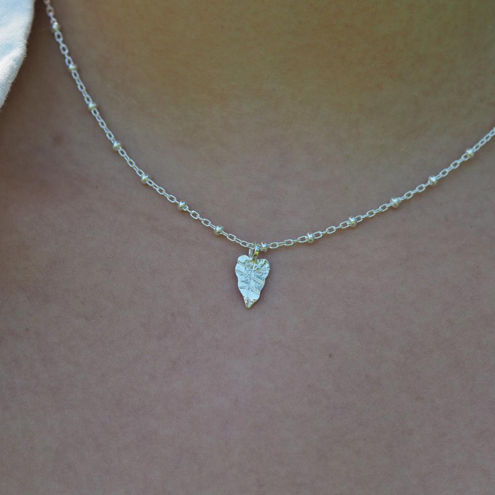 Foresta Tiny Taro Leaf Pendant