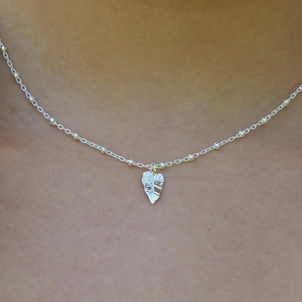 Foresta Tiny Taro Leaf Pendant