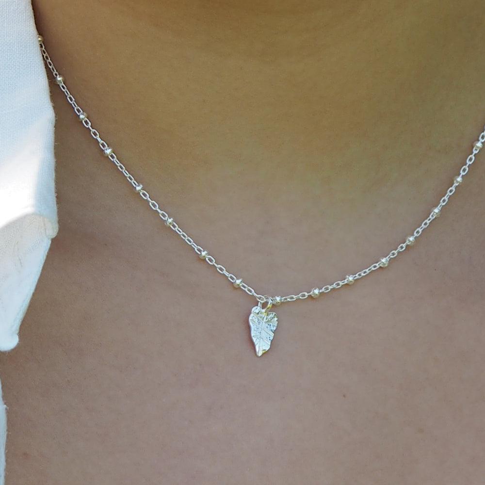 Foresta Tiny Taro Leaf Pendant
