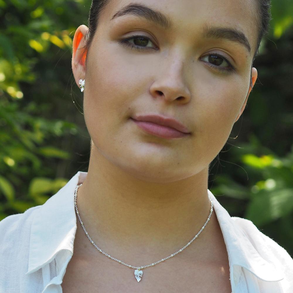 Foresta Tiny Taro Leaf Pendant