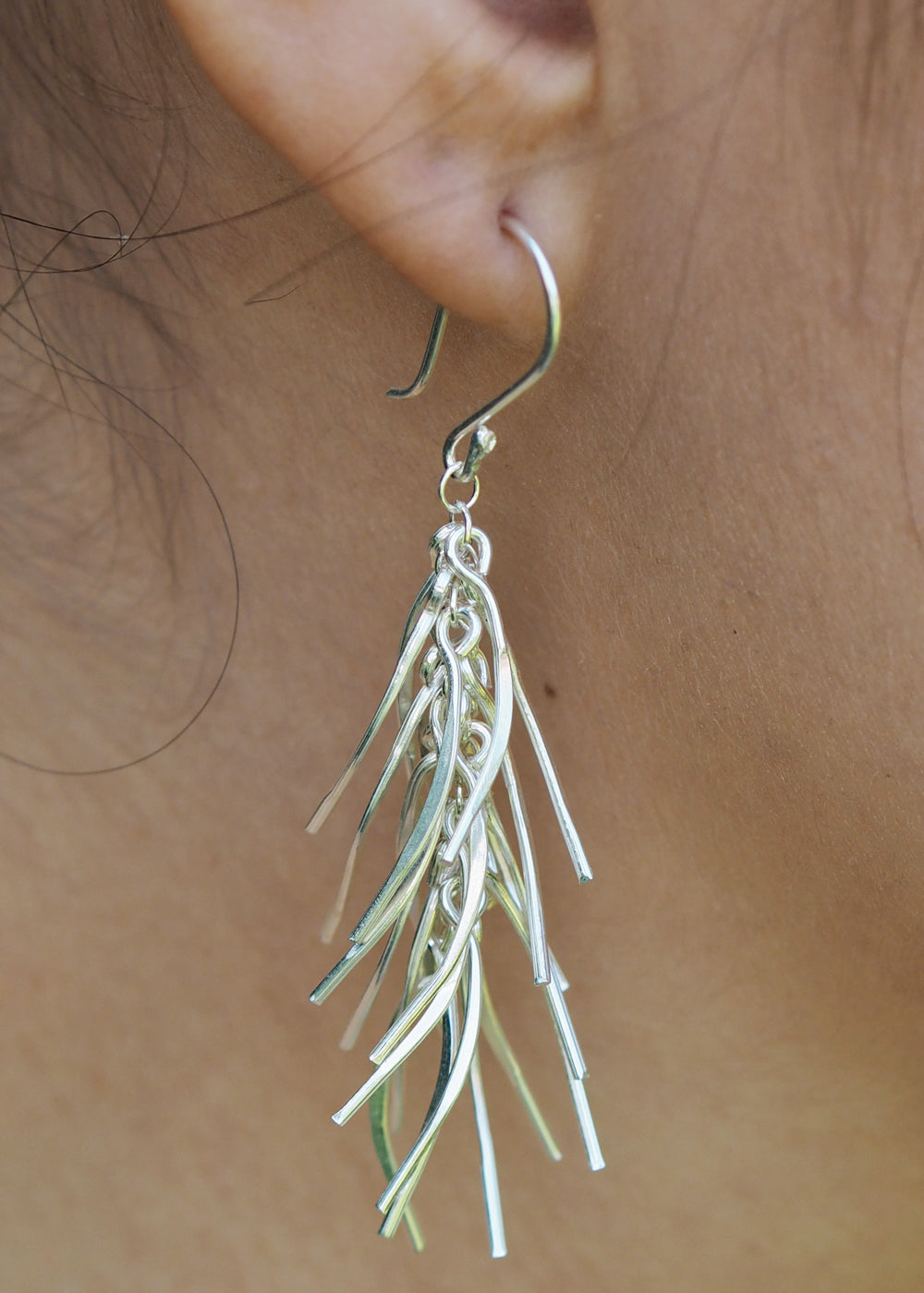 Foresta Rain Silver Drop Earrings