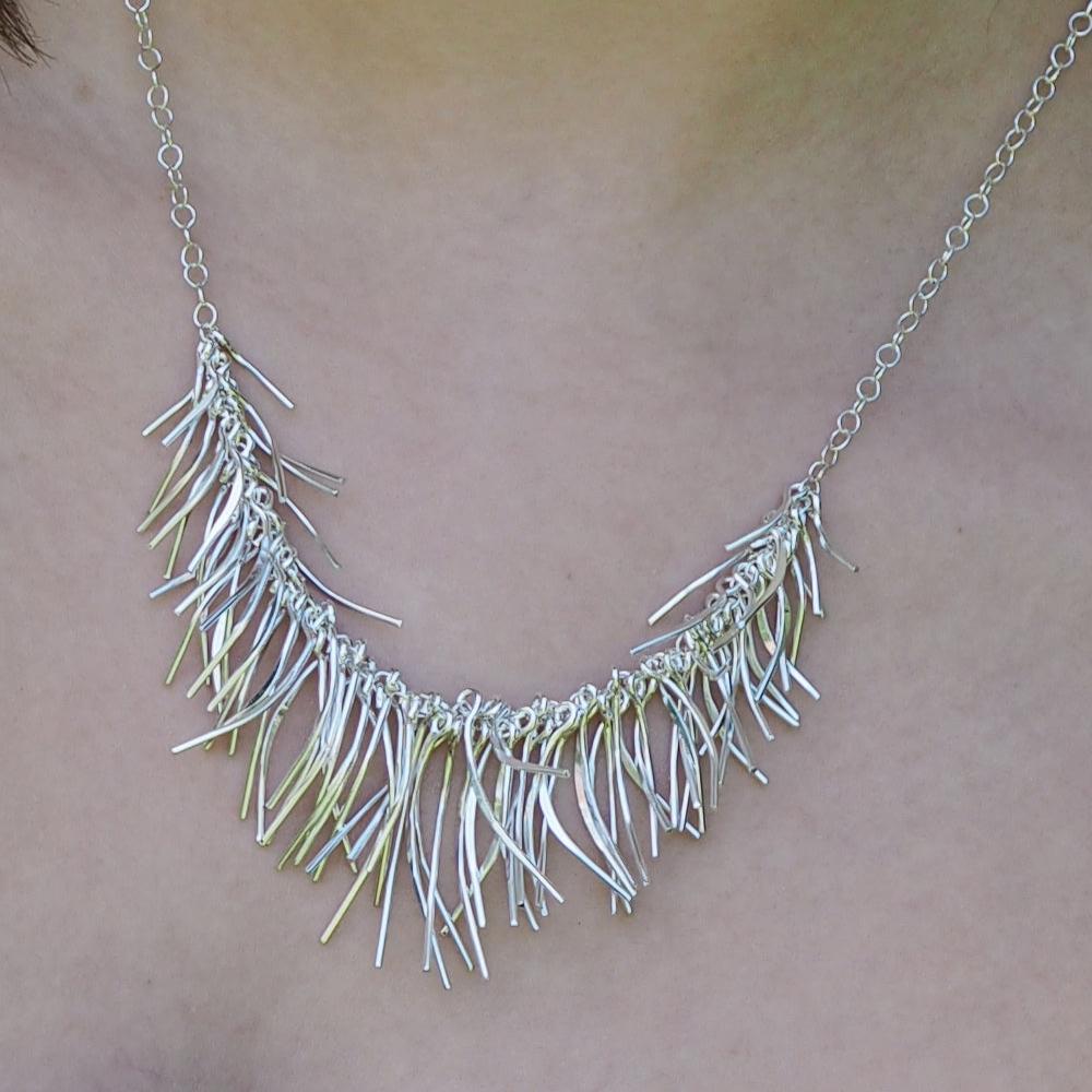 Foresta Rain Silver Necklace