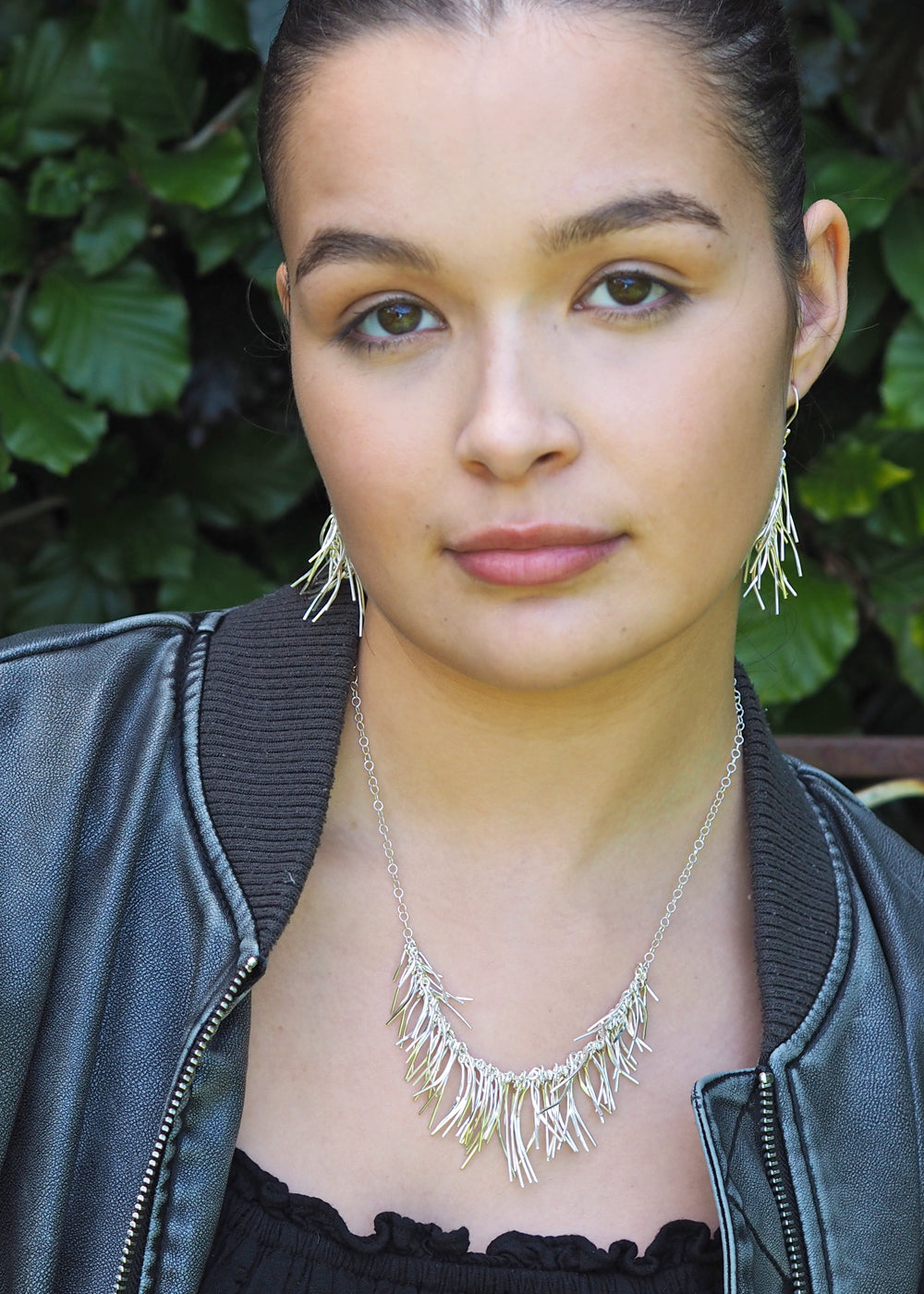 Foresta Rain Silver Drop Earrings