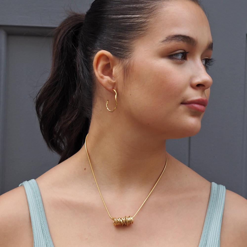 Lattice Gold Plated Sterling Silver Pendant