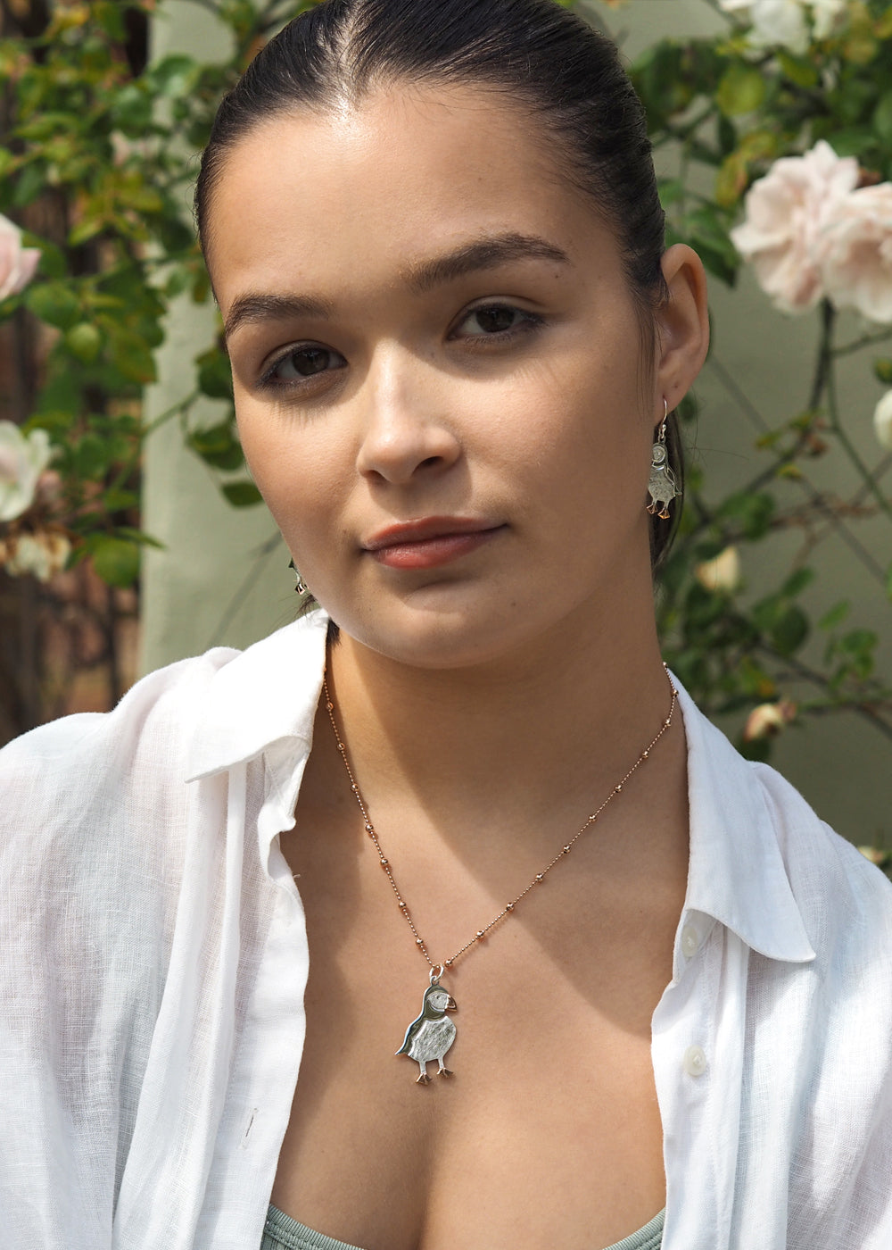 Duet Percy Puffin Drop Earrings