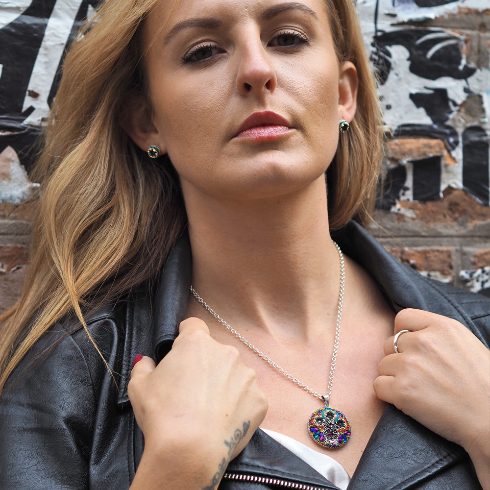 Allegra Catrina Rainbow Stud Earrings