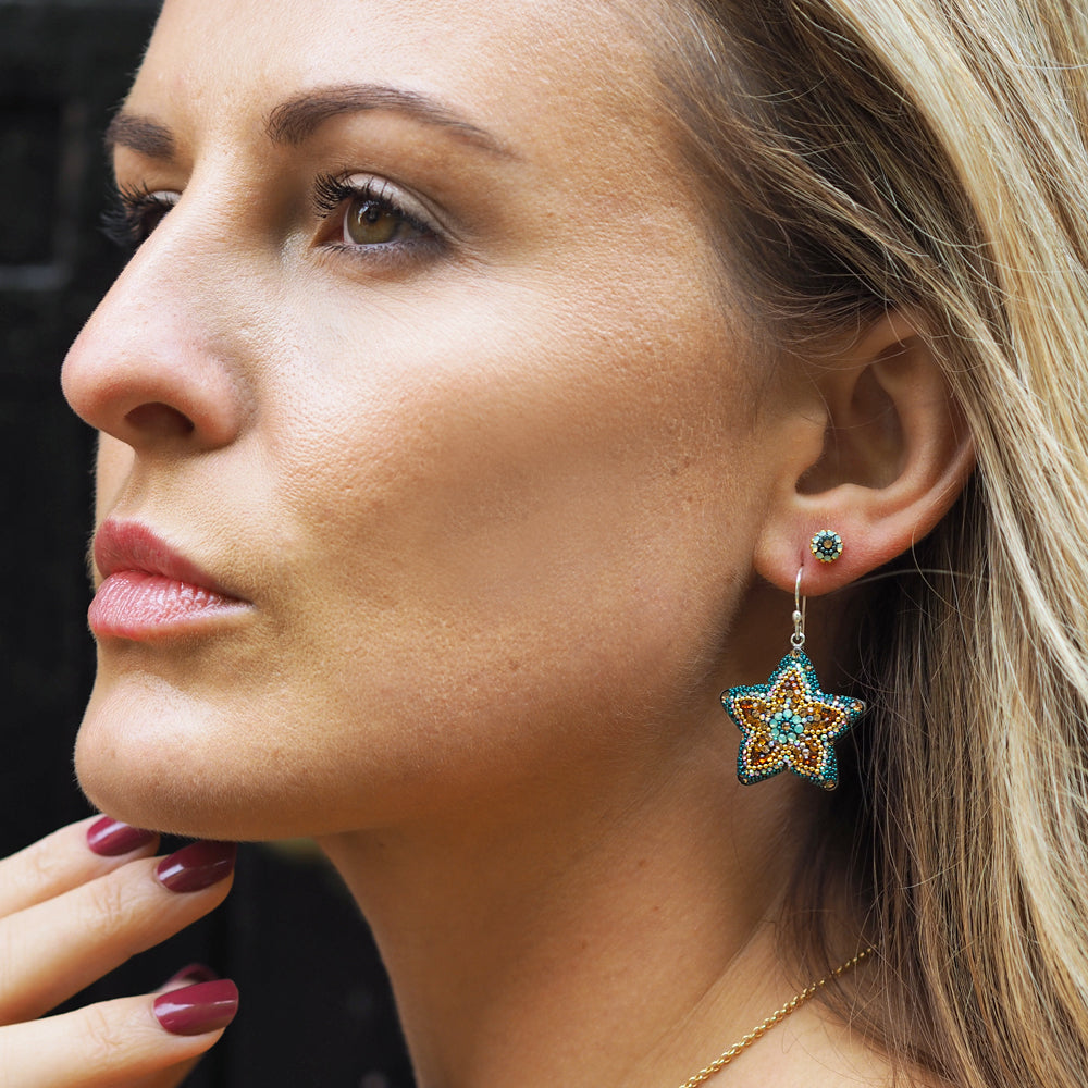 Allegra Fleur Vintage Dream Drop Earrings