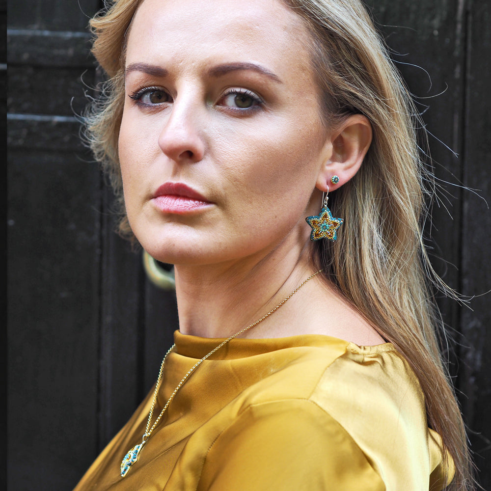 Allegra Fleur Vintage Dream Drop Earrings