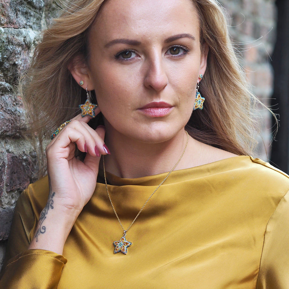 Allegra Fleur Vintage Dream Drop Earrings