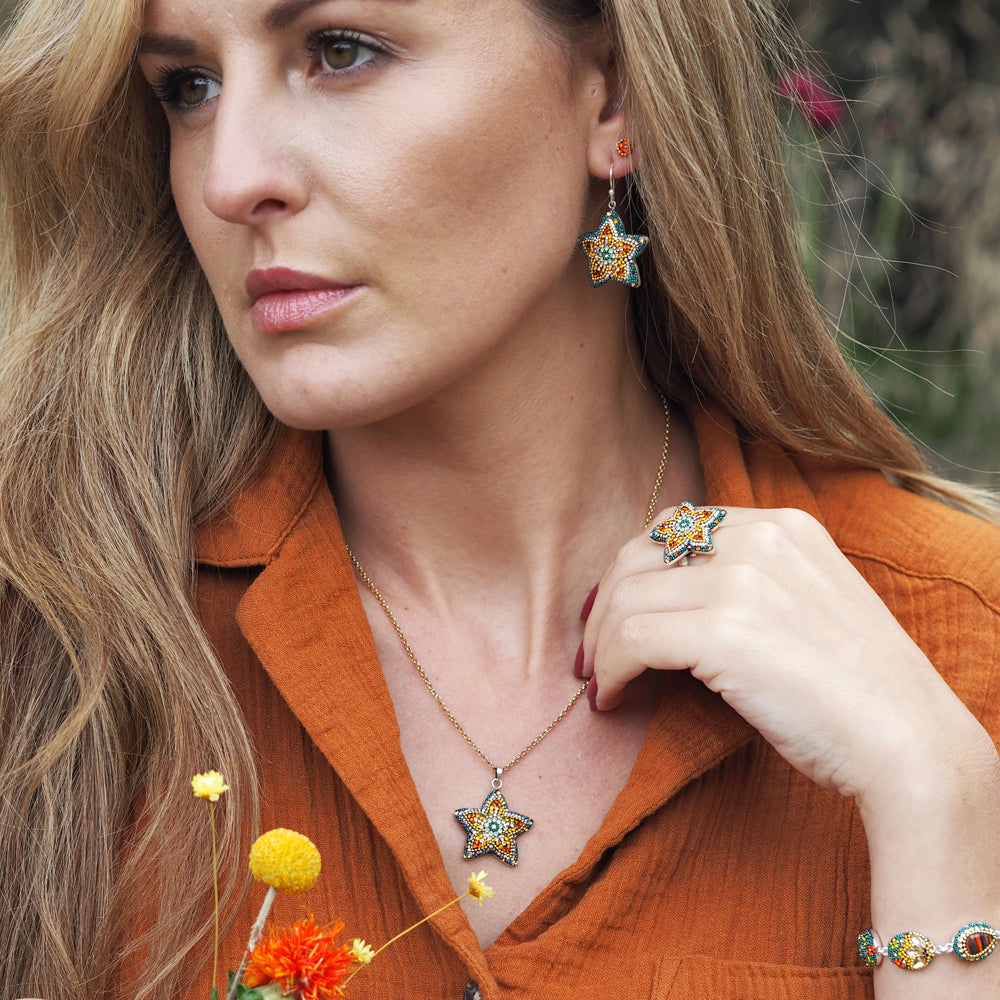 Allegra Fleur Vintage Dream Drop Earrings