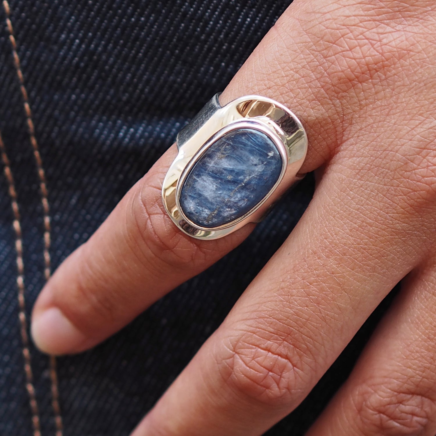 Monet Kyanite Adjustable Rings
