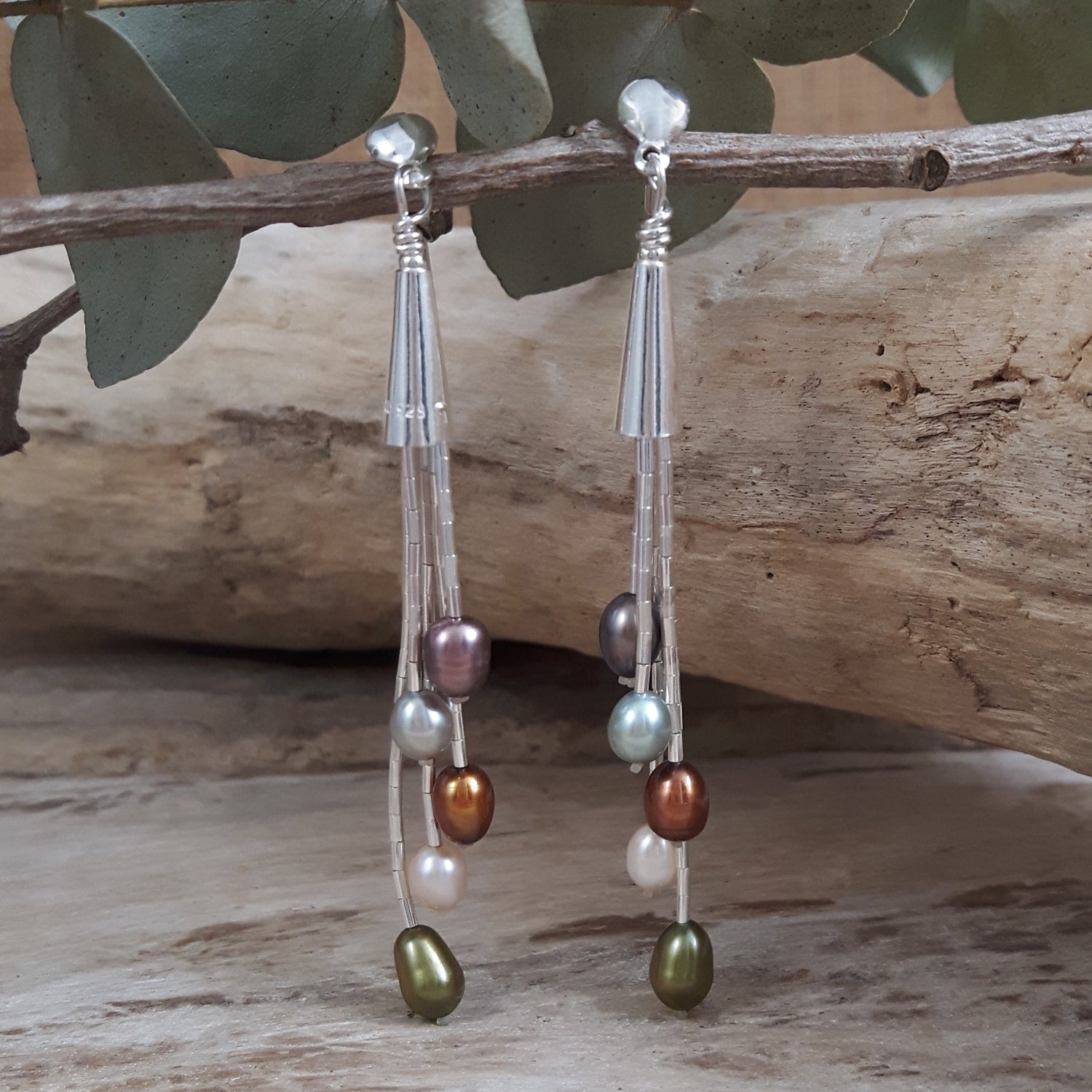 Evelyn Multi Pearl Earrings