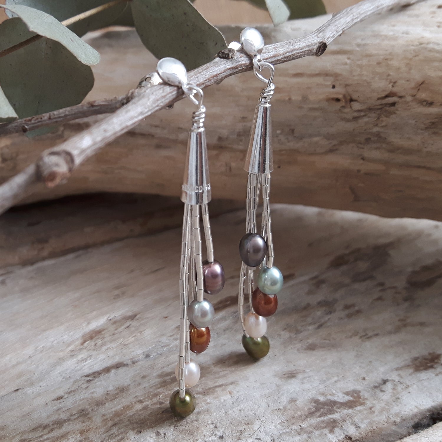 Evelyn Multi Pearl Earrings