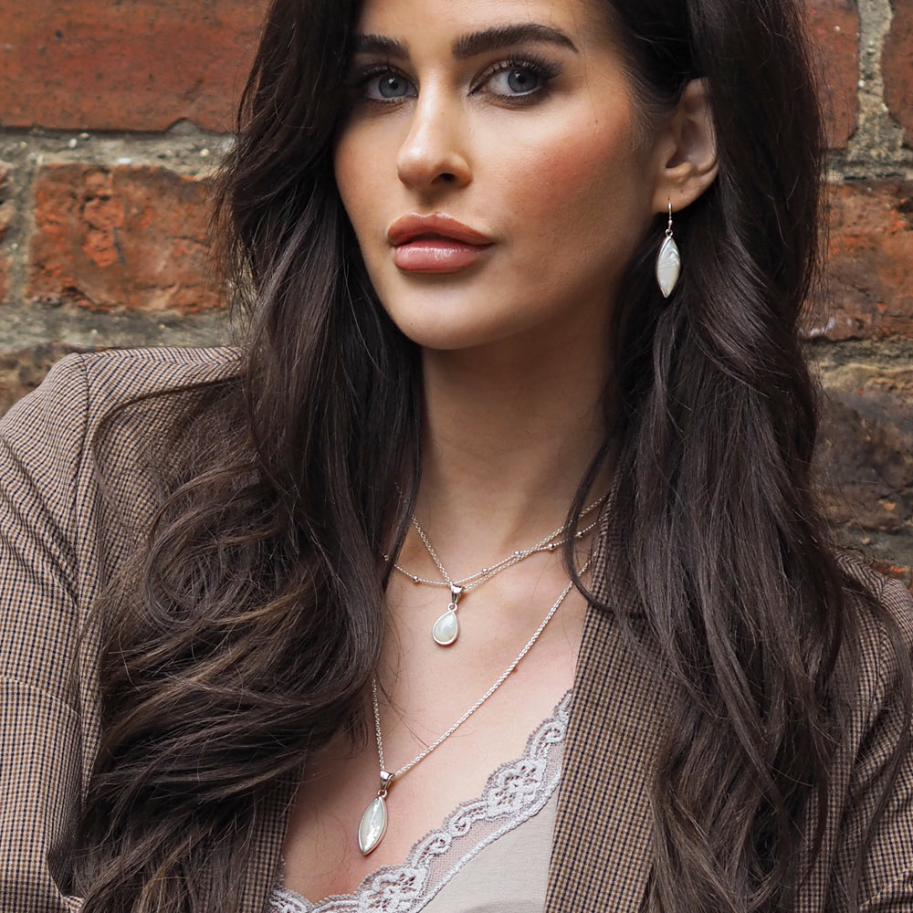 Audrey Teardrop Mother Of Pearl Pendant