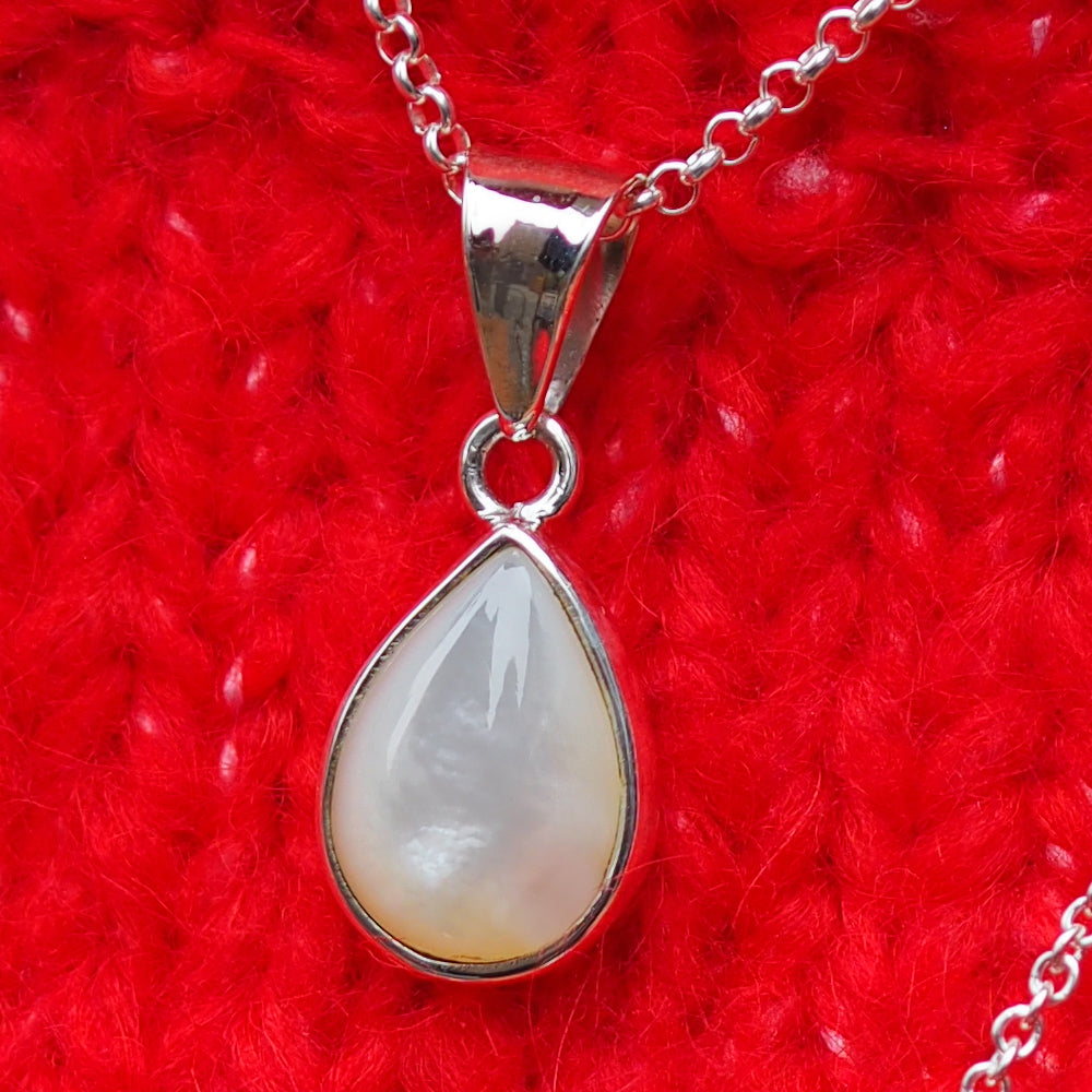 Audrey Teardrop Mother Of Pearl Pendant