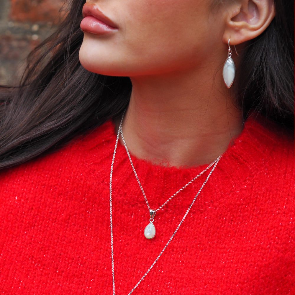 Audrey Teardrop Mother Of Pearl Pendant