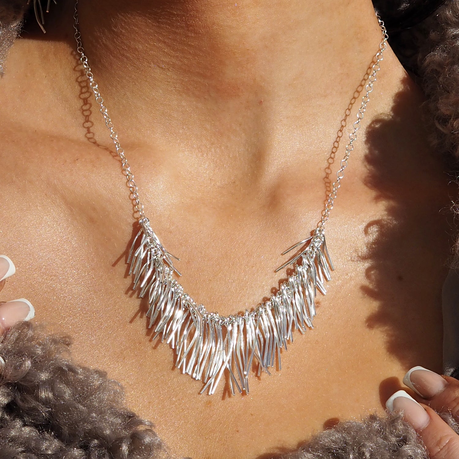 Foresta Rain Silver Necklace
