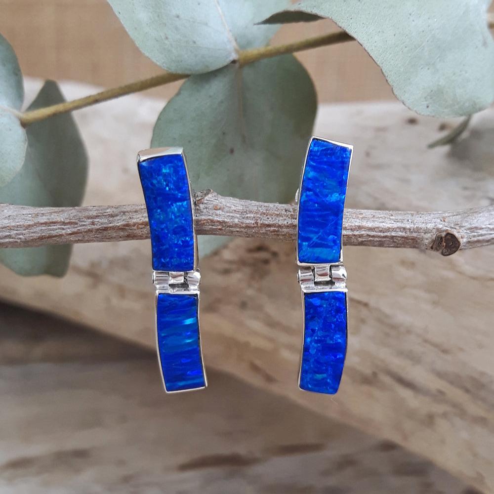 Flinder Blue Drift Stud Earrings