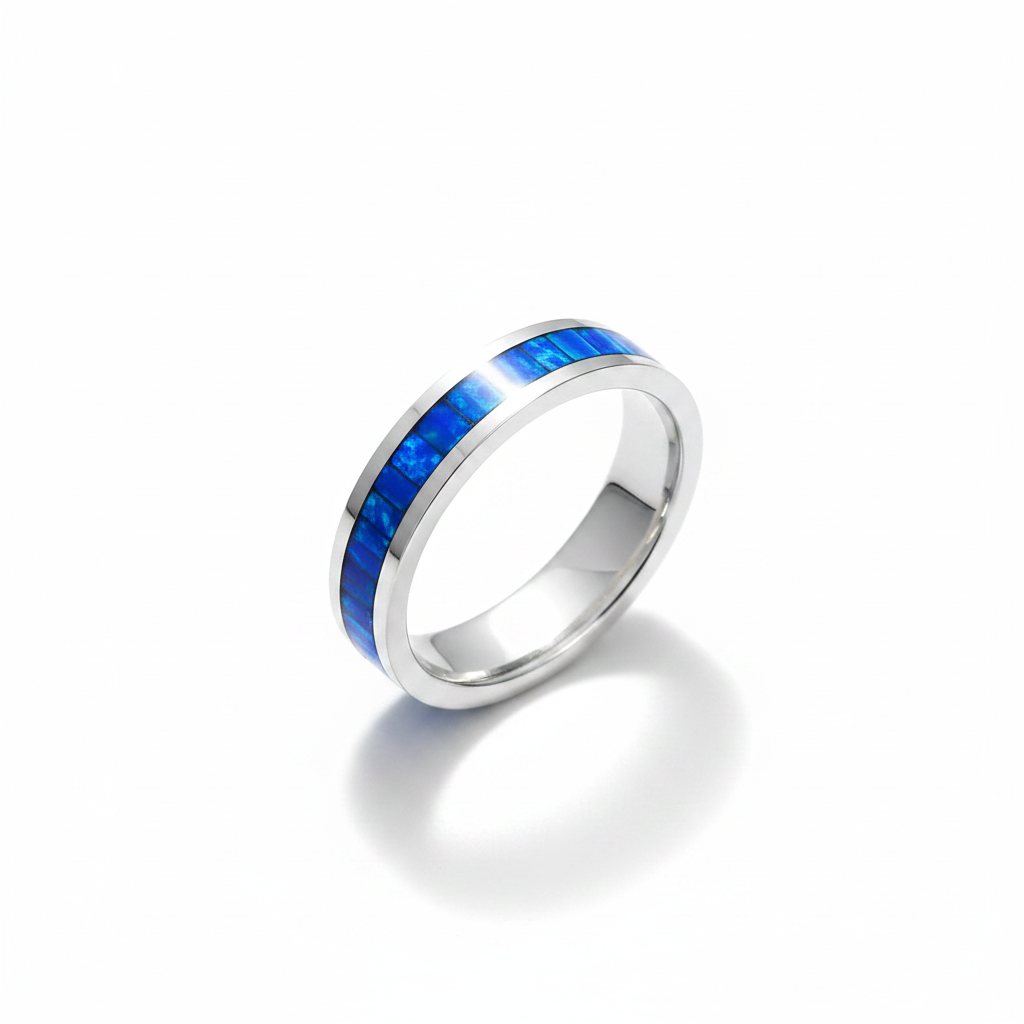 Flinder Blue Opal Ring