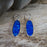 Flinder Blue Flame Drop Earrings