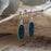 Flinder Emerald Flame Drop Earrings