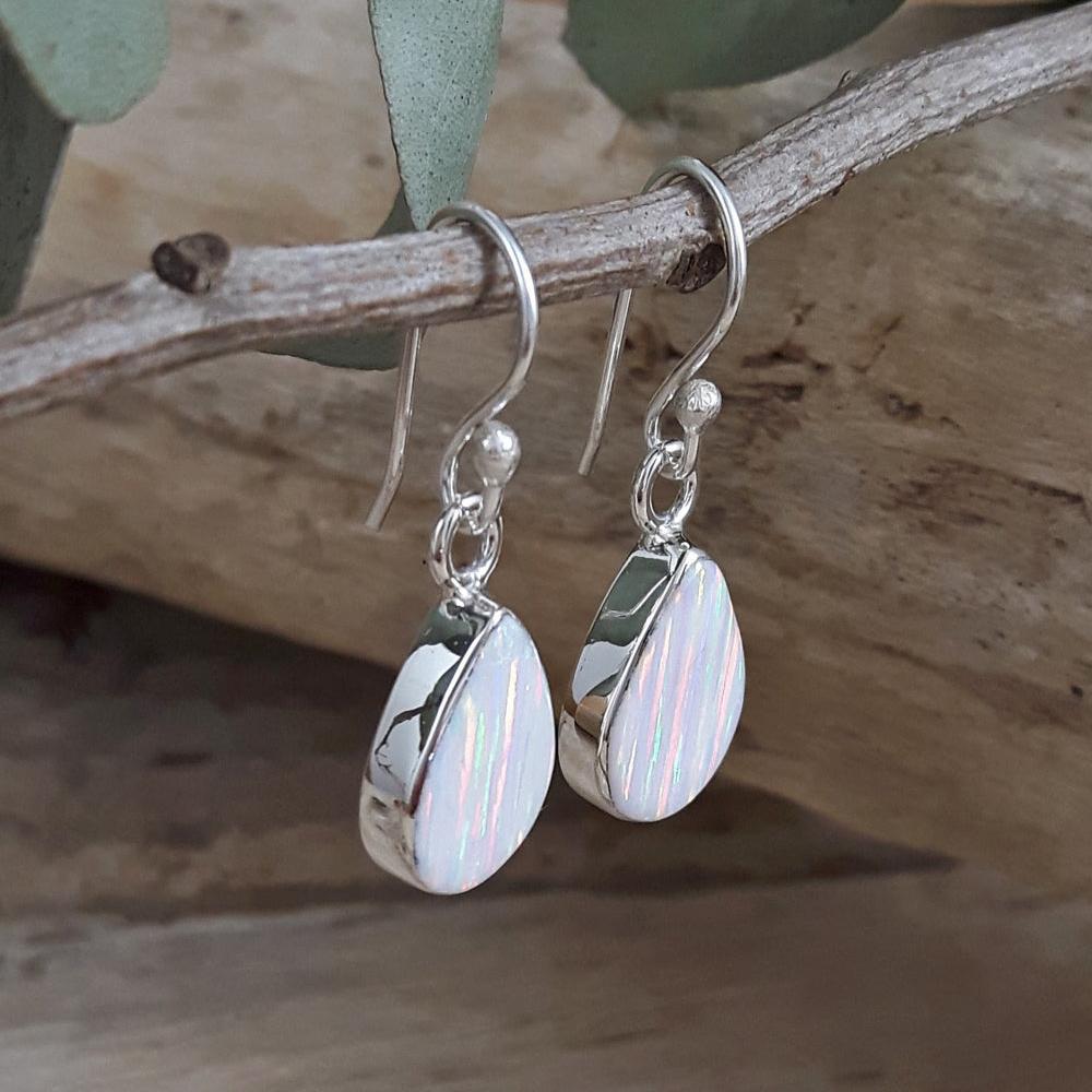 Flinder White Renoir Drop Earrings