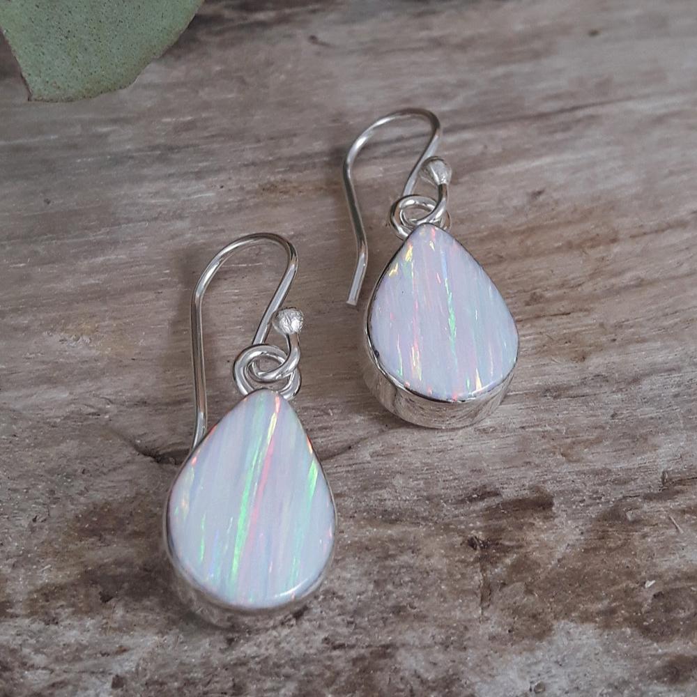 Flinder White Renoir Drop Earrings