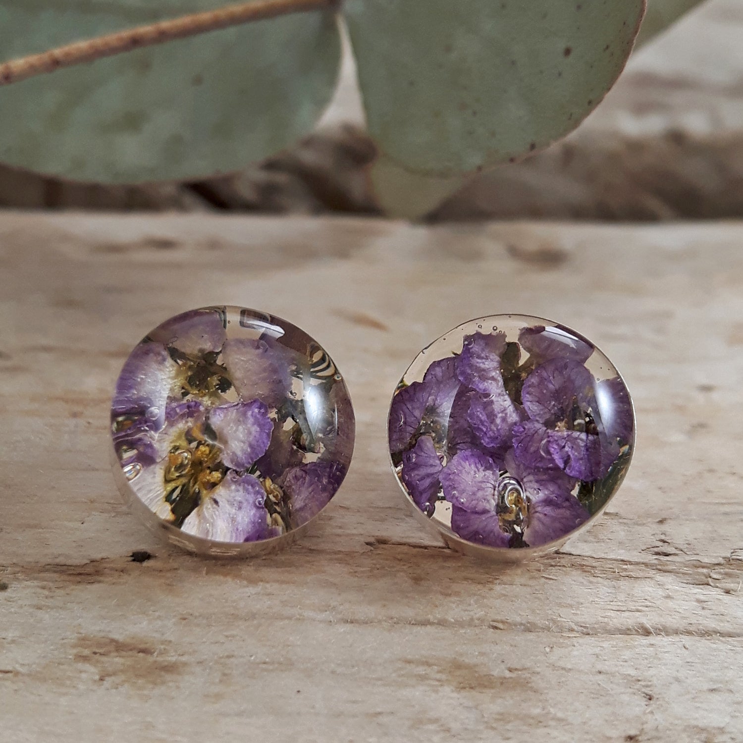 Flores Heather Round Stud Earrings