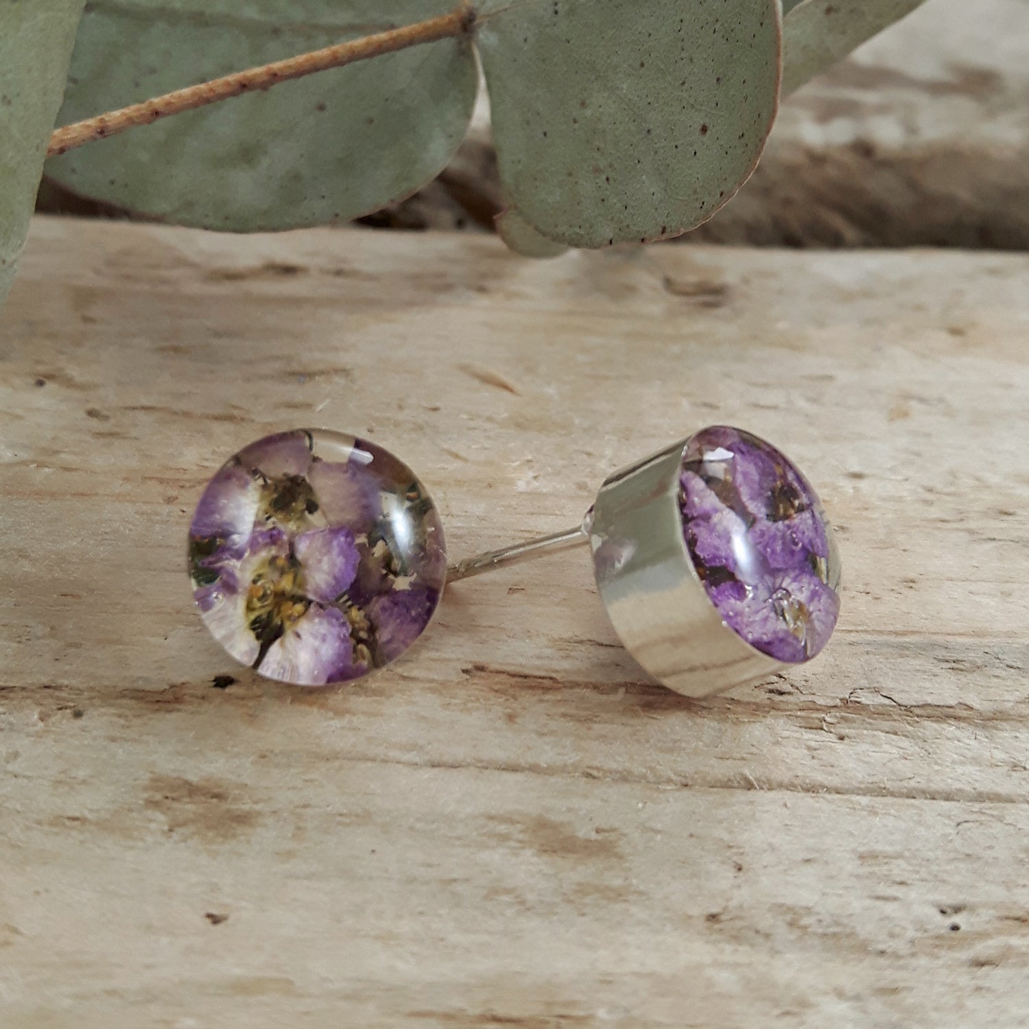 Flores Heather Round Stud Earrings