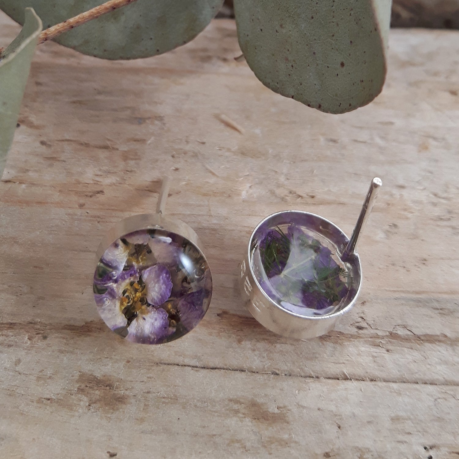 Flores Heather Round Stud Earrings