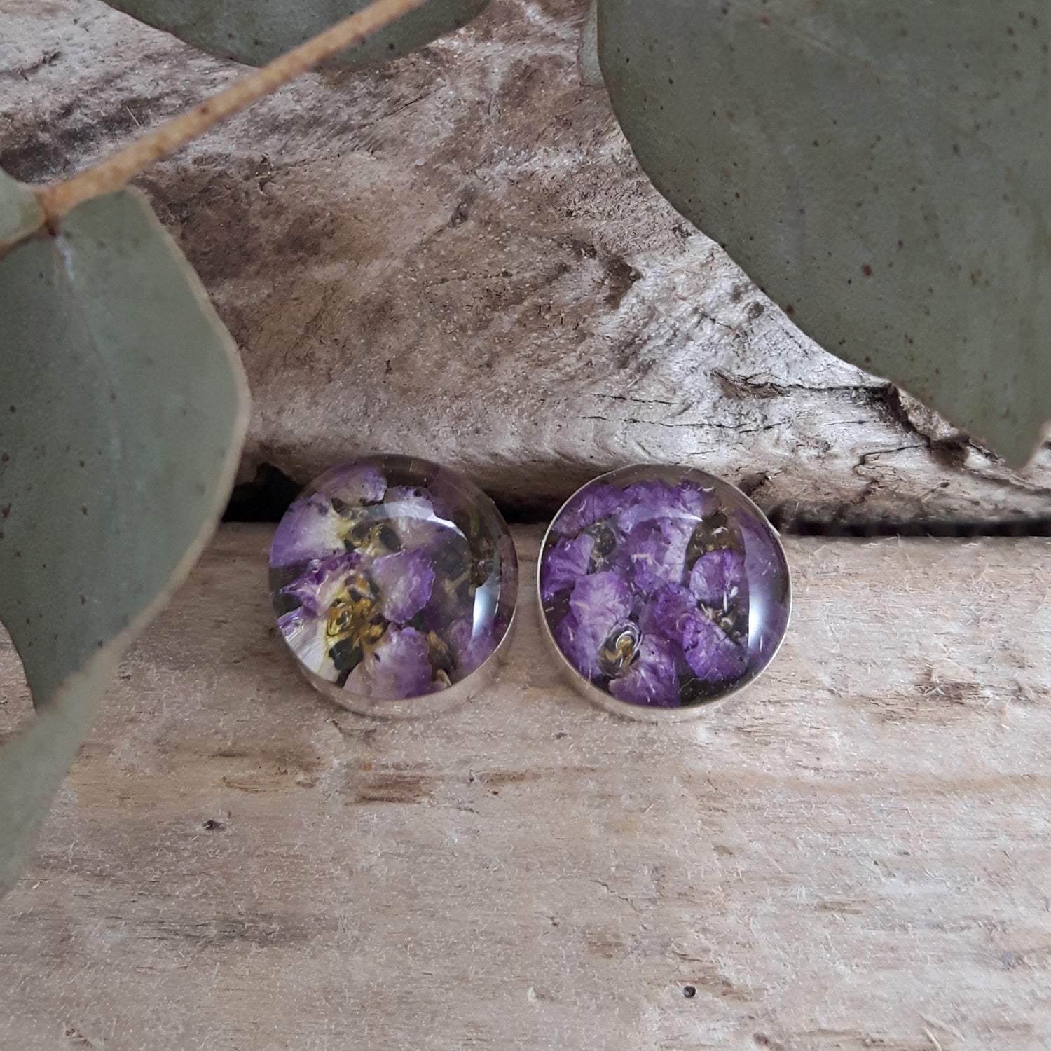 Flores Heather Round Stud Earrings