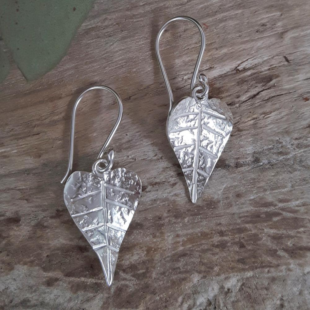 Foresta Heart Leaf Drop Earrings