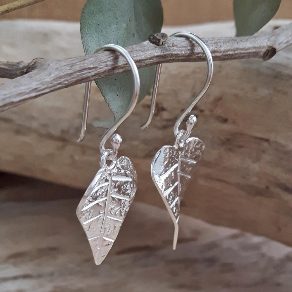 Foresta Heart Leaf Drop Earrings