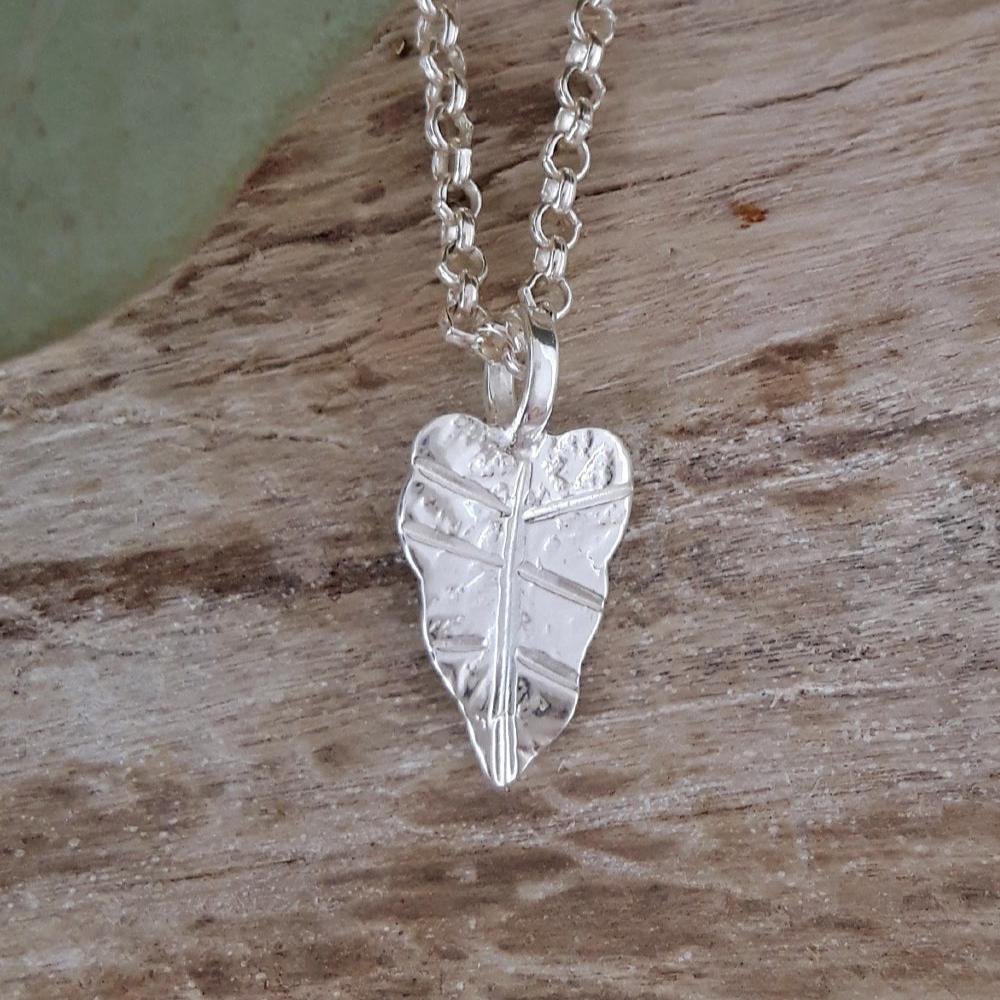 Foresta Tiny Taro Leaf Pendant
