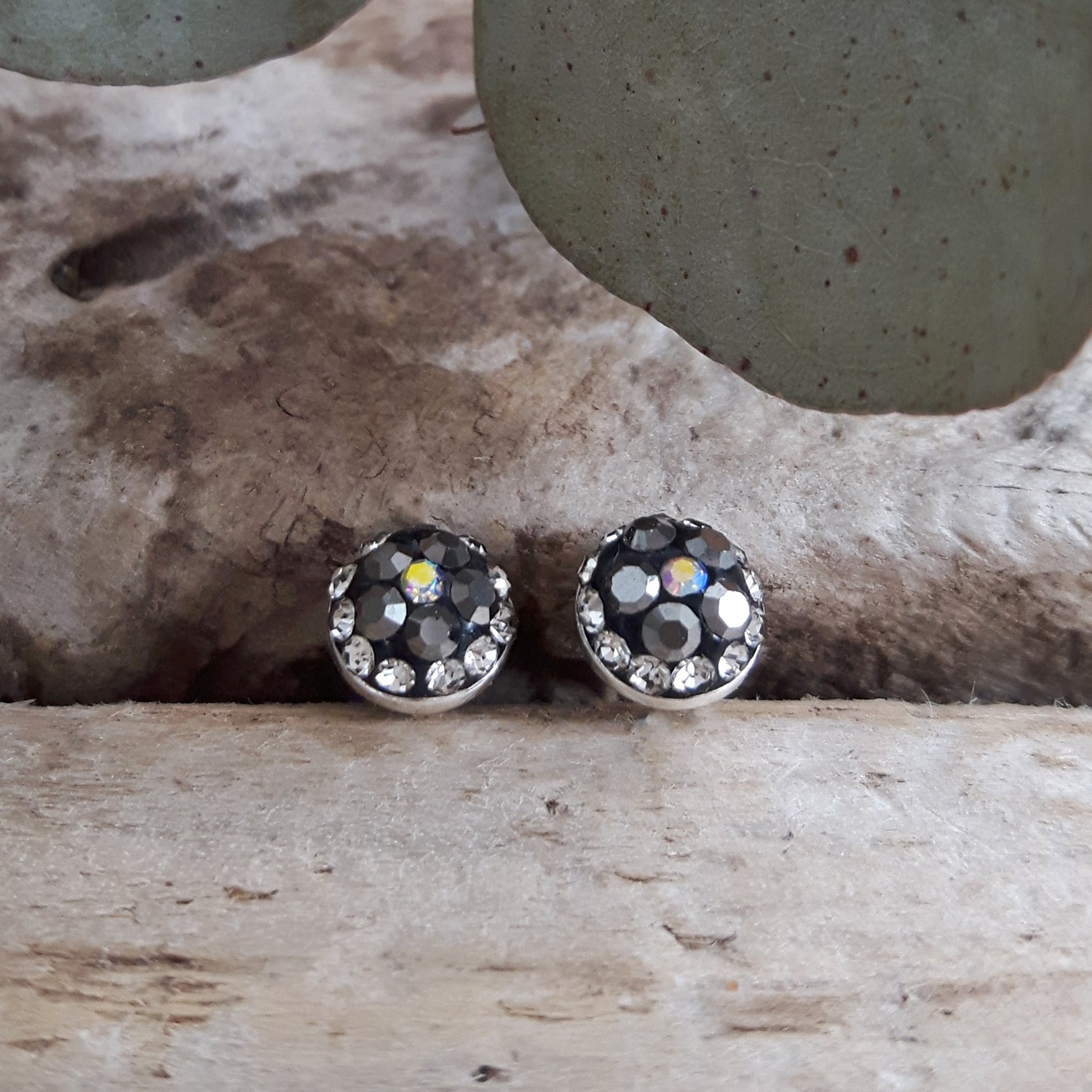 Gala Tiny Jet Stud Earrings